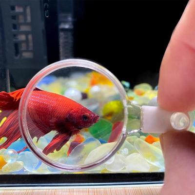 Aquariumlupe Fischbehälter-Betrachter Vergrößerungsglas Kleintier Saugnapf Zubehör Pflanzenbeobachtung Lupe