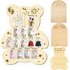 Bear/Egg/Door Shape Baby Milestone-Photo Frame Wood Board Photo Banner  Mothers Day Celebrations
