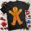 Mens and Womens Gingerbread Man Christmas T-Shirt Tee #MC