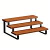Stabiler 3-stufiger Regal-Organizer Holz und Metall Treppenregal Ideal zum Aufbewahren von Tassen Bechern Parfümflaschen
