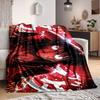 1Pc Symbolic Figure Flannel Blanket, Soft And Comfortable, Casual Warm, Camping Travel, Christmas, Halloween Xmas Gift S1916