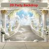 2D Heaven Staircase Dove Backdrop, for Wedding, Baptism & Religious Event Decoration
