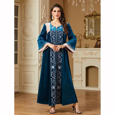 Ramadan Eid Muslim Dress Dubai Vestidos Long Robe Morocco Saudi Abayas Kaftan Dresses