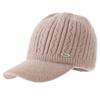 Podzimní a zimní teplá čepice Dámská pletená vlněná módní baseballová čepice Zesílená ležérní čepice