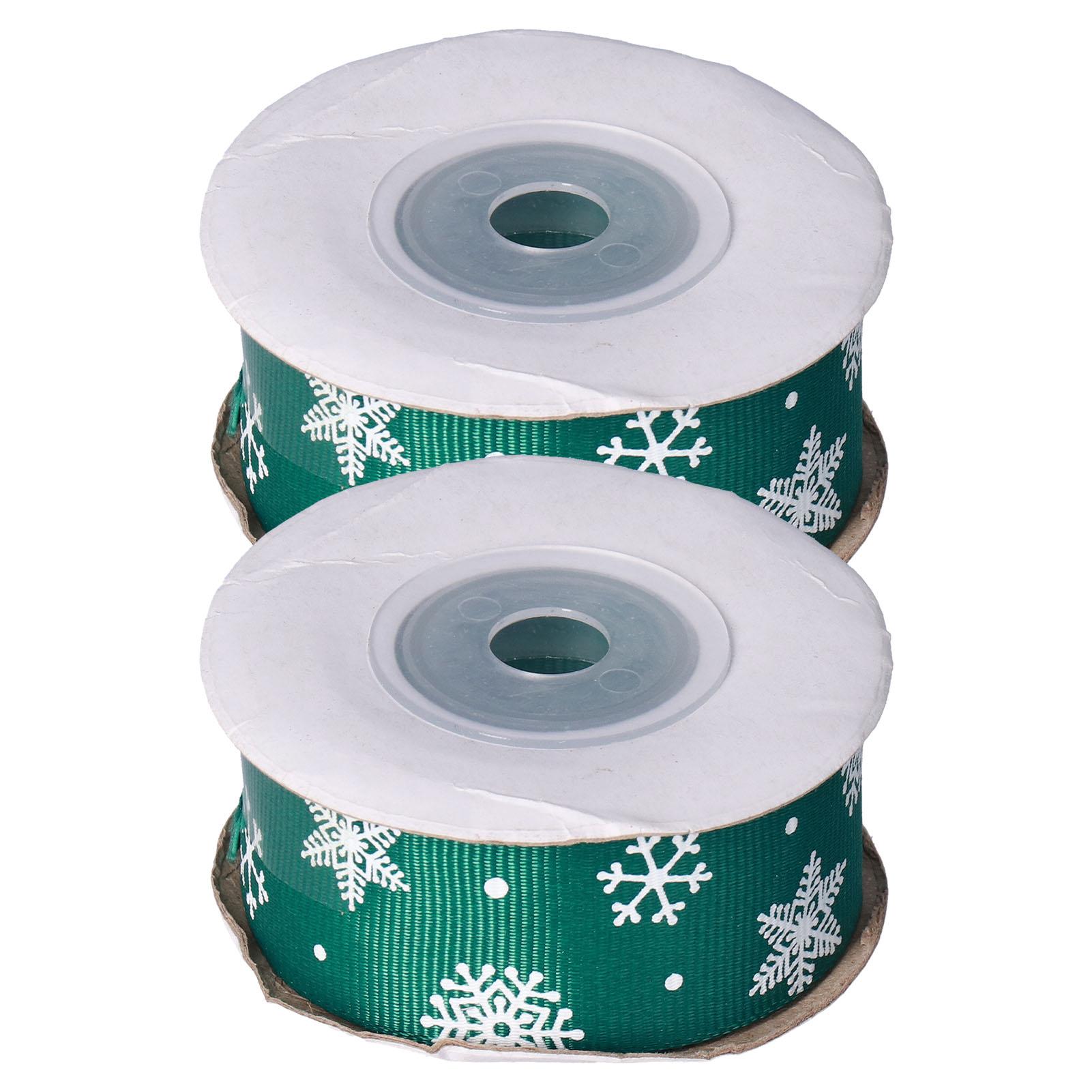 

Ribbon 9m DIY Christmas Snowflake Green Craft Ribbon Holiday Party Gift Wrapping Ribbon