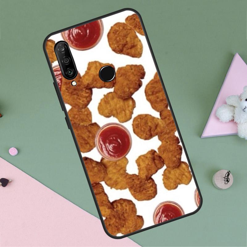 Pommes Burger Pizza Für Huawei P20 P40 Lite P60 P30 Pro Nova 5T 9 10 SE 12s 12i 11i Y90 Y70 Y60 Y61 Y72 Y91 Hülle