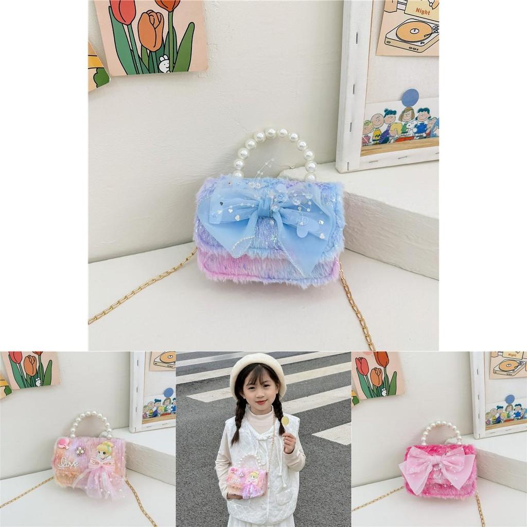 Sweet And Playful Mini Backpack With Bow And Chain Elements For Young Fashionistas