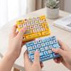 Squeeze Feel Keyboard Fidget Pendant Colorful Fingertip Button Key Ring  Student Use