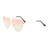 New Retro Metal Love Sunglasses, Peach Heart Ocean Piece Sunglasses Women's Heart-shaped Fashion Sunglasses