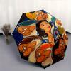 Disney Snow White, Seven Dwarfs Automatic Open/Close Umbrella - Cute Umbrella with Cute Design, Portable 3-Fold Compact Umbrella for Men & W