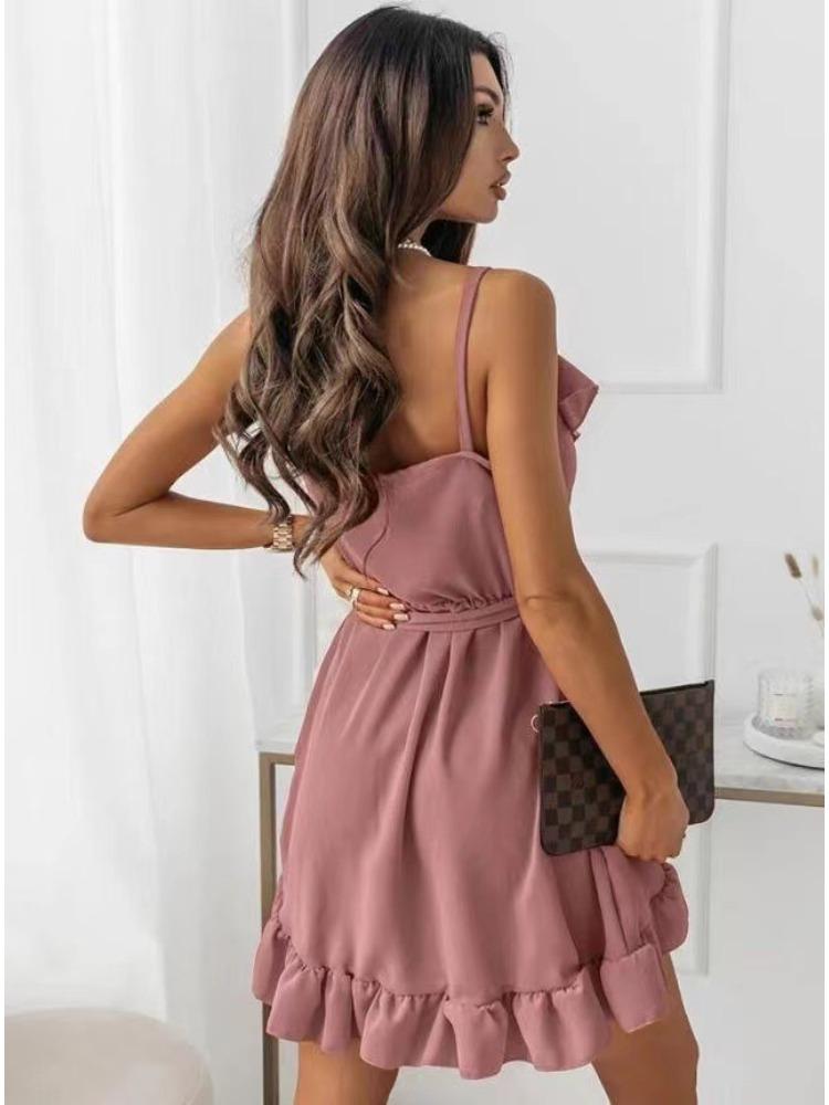 Sexy Fashion Spaghetti Strap Comfortable Dress Lightweight High Recognition Elegant with Flattering Chic Bodycon Dress for Summer Daily