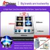 Zhigao Commercial Multi-Head Natural Gas Stove - 4-Burner with Clay Pot & Flameout Protection