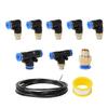 TurbosVehicles Vacuum Fitting Kit TurbosWastegate & Solenoid Push Lock Connector