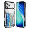 Shockproof Wallet Card Pocket Clear Case for Iphone 17 Pro Max 17 Air Iphone17 13 12 Pro 15 16 14 Plus Iphone16 Iphone15