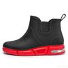 Fashion Men Rainboots Waterproof Rain Boots Ankle Fishing Car Wash Water Shoes PVC Male Winter Fashion Outdoor Flat Non-slip Comfortable