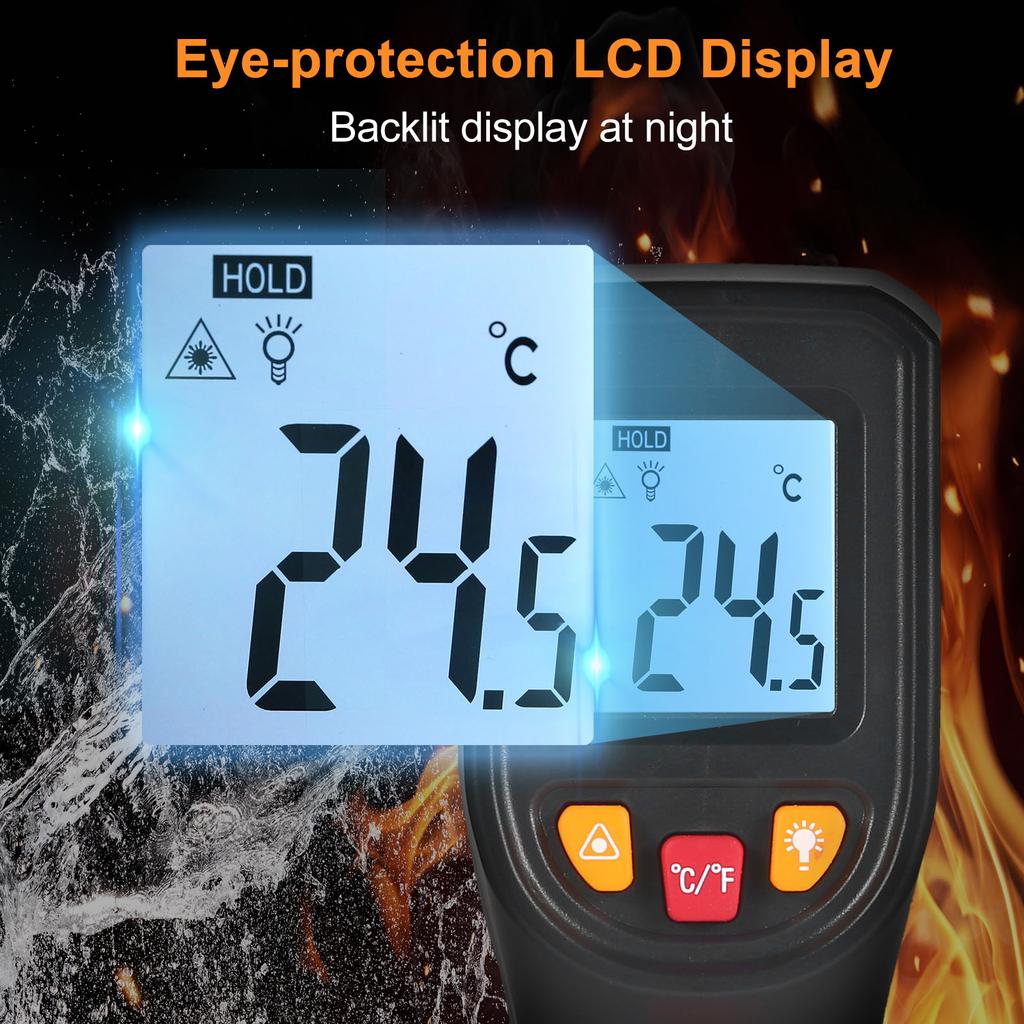 NJTY Infrared Thermometer Non Contact Digital Temperature Gun  50 degrees C 600 degrees C ( 58 degrees F 1112 degrees