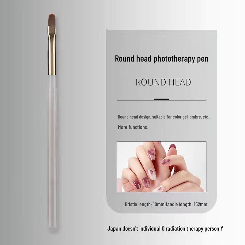 Japanese Dual-Ended Nail Art Brush for Line, Building, Painting, and Flower Designs - Perfect Nail Salon Tool