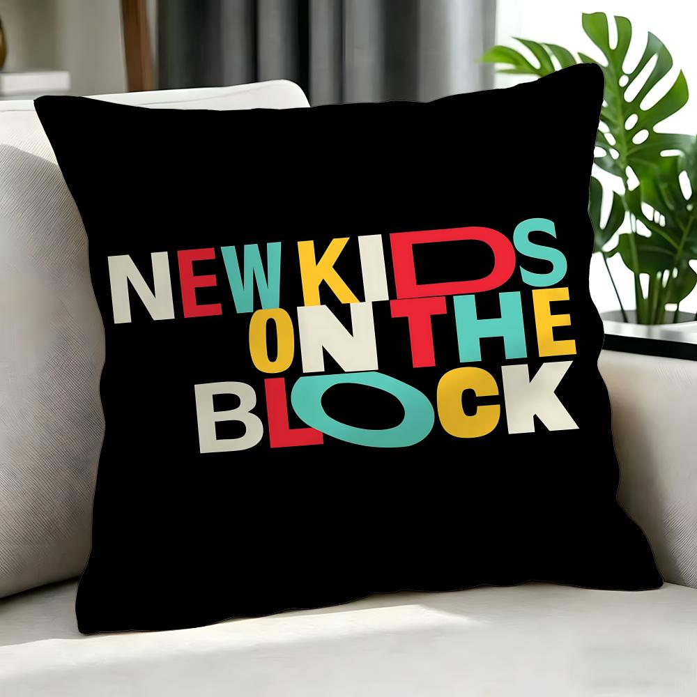Pop New Kids On The Block Cushion Cover Cushion Cover Set 4Pcs 50X50 45X45 40X40 Pillowcase Decorative Sofa Home Decor