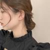 Vintage Two Ways To Wear Water Drop Metal Earrings For Women New Trendy Simple Korean Boucle Oreille Femme Jewelry