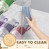4 Layer Clear Water Bottle Organizer Stackable Water Bottle Holder Plastic Fridge Wine Rack Storage Organizer for Cabinet Pantry