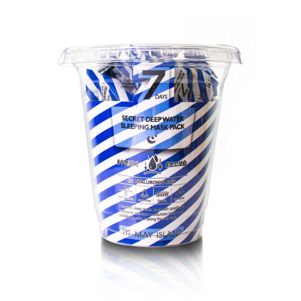 

[May Island] 7 Days Secret Sleeping Mask 5g x 12pcs (Pick 1: Water / Pumpkin / Vita) - Portable Overnight Facial Care Deep Water
