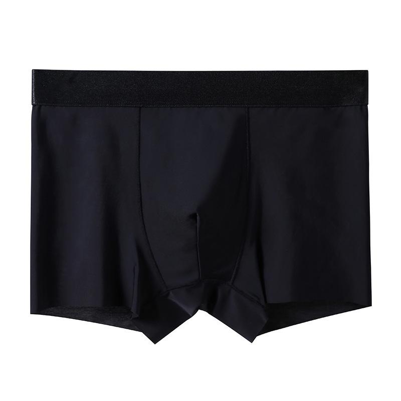 Men's Underwear New Summer Thin Style Seamless Ice Silk Comfortable Breathable Flat Corner Pants Loose