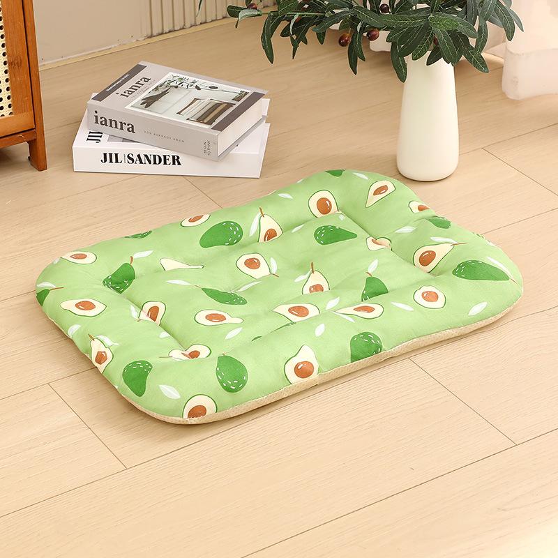 Pet Mat Suitable for All Seasons Breathable Soft Comfortable Cotton Pad Washable Anti Slip Wear-resistant Pet for Both Cats and Dogs Sleeping Bed