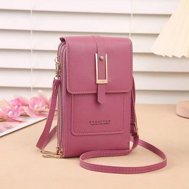 1PC Dámské tašky Měkké peněženky Dotykový displej Mobilní telefon Kabelka Crossbody Ramenní popruh pro ženy