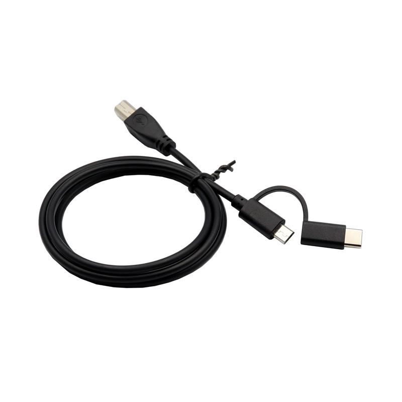 2-in-1 USB-C/Micro USB Printer & Electric Piano Cable for Android