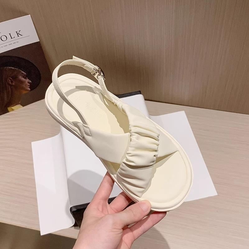 

Босоножки на платформе женские летние фея ветер 2025 новые универсальные модные плоские римские туфли модные пляжные туфли дышащие 35