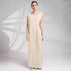 M269# Muslim Women's Sleeveless Abaya Base Layer Vest Dress - Loose, Casual, Long