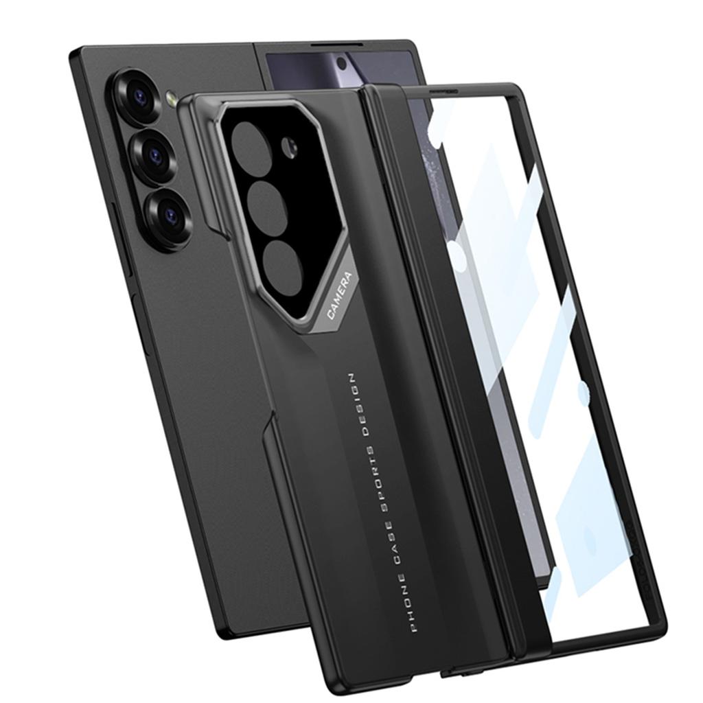 Suitable for Samsung Fold6 Mobile Phone Case Pc Frosted Hard Shell Ultra-thin Magnetic Supercar Shell Film Integrated Protective Case