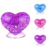 3D Crystal Love Heart Puzzle Jigsaw Model Blocks Gadget Children DIY IQ Toy