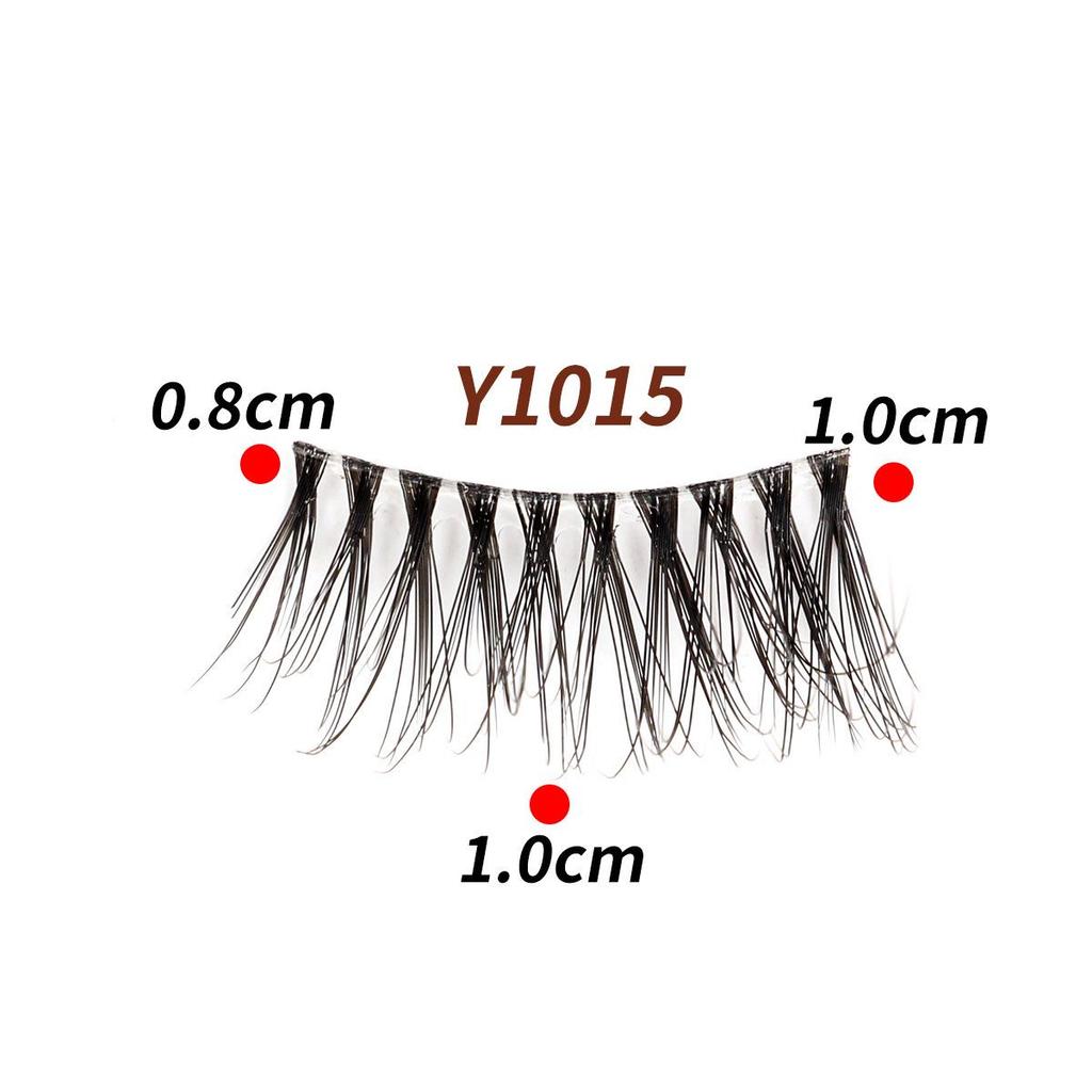 10 Pairs Transparent Band Half Eye Cat Eye False Eyelashes - 3D Layered, Natural, Thickening & Lengthening