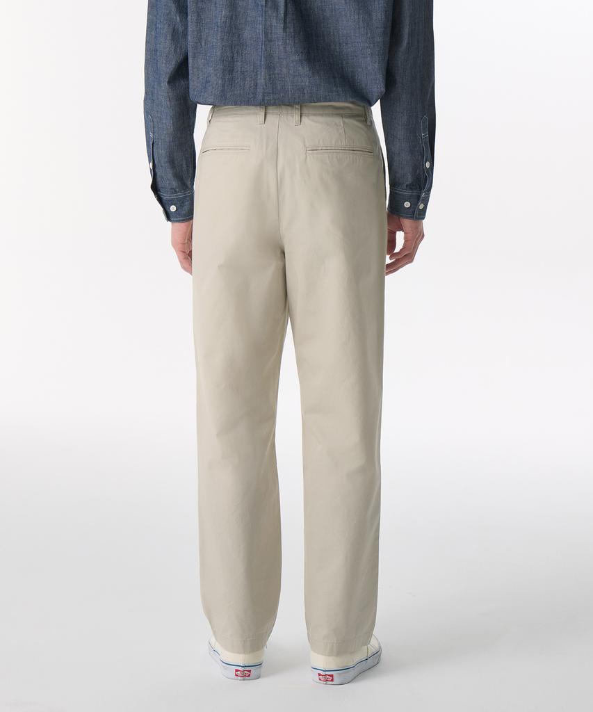 MUSINSA STANDARD [City Workers] Tapered Cotton Pants [Light Beige]