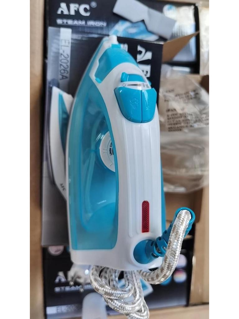AFC Steam Iron with VDE Plug - Handheld, US & EU Standard Mini Electric Iron.