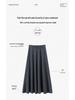 2025 Autumn/Winter Women's High-Waisted 100% Pure Cashmere Thick Midi A-line Skirt - Versatile & Elegant