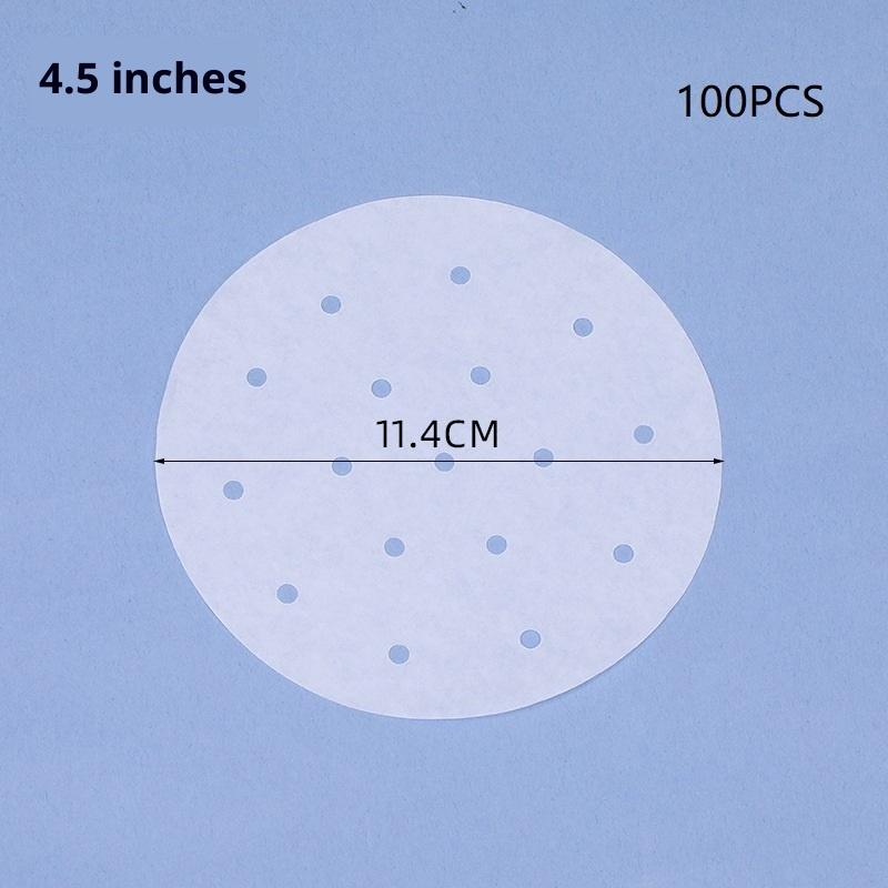 100/400 Stück Einweg-Dampfpapier Backpapier Silikonölpapier Antihaft-Dampfbeständiges Papier Dampfgitter für Brötchen