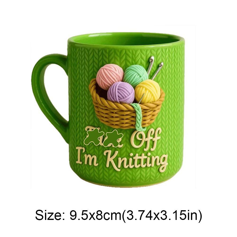 Keramik Sarkastische Keramiktasse 11oz Fassungsvermögen Teetasse Langlebige Stricktasse Bürodekoration