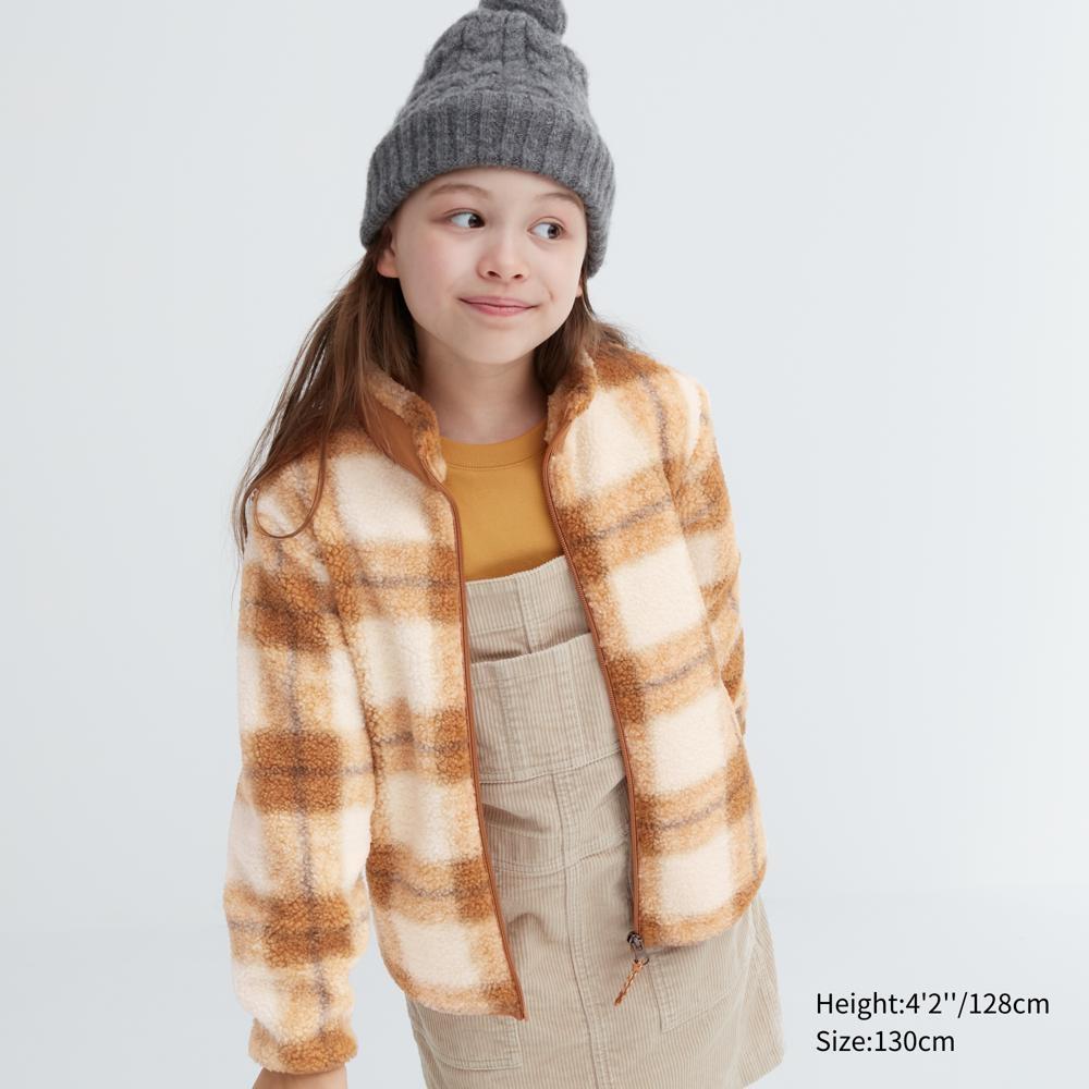 

Флисовая куртка UNIQLO KIDS Windblock с принтом