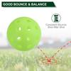 PATIKIL Glow In the Dark Pickleball 40 Holes Glow In the Dark Pickleball Set of 3 Outdoor Pickleball Balls with Mesh Bag for Indoor and Outdoor Sports