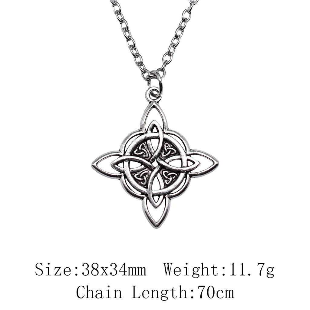 Gifts For Women Woman Long Necklace Celtic Hexagram 45cm Or 70cm Long Chain Necklace Cheap Cute Stuff Pendants And Necklaces