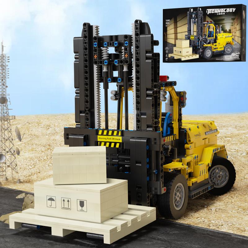 

Модель крана-погрузчика на радиоуправлении, строительные блоки, городская инженерная машина, кирпичики, развивающие игрушки «сделай сам» для детей, подарки на праздник With Box