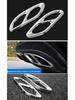 Couvercle de sortie d'échappement compatible pour Mercedes Classe A, C, E, GLC - Modification décorative à quatre sorties.