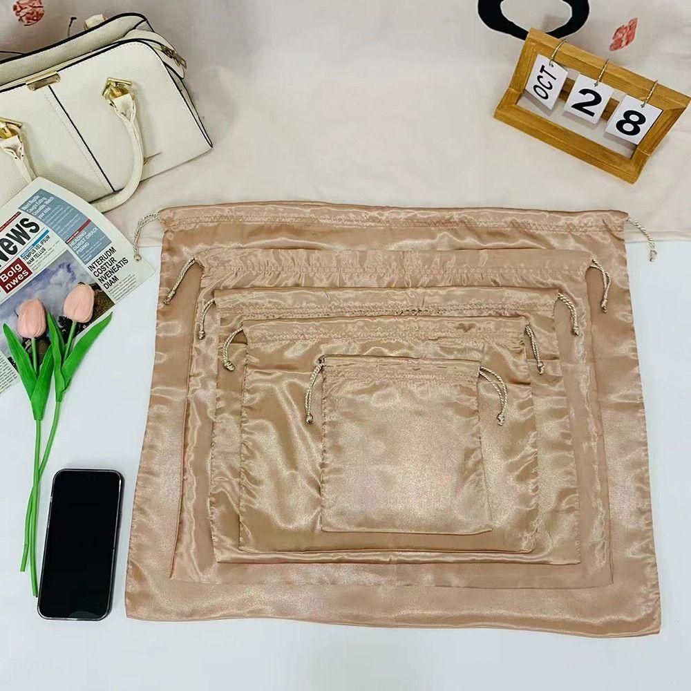 1 Stück Staubbeutel für Handtaschen Dickes Seidentuch Staubschutz Aufbewahrungsbeutel Beutel mit Kordelzug für Tragetaschen Schuhe Stiefel Staubdicht