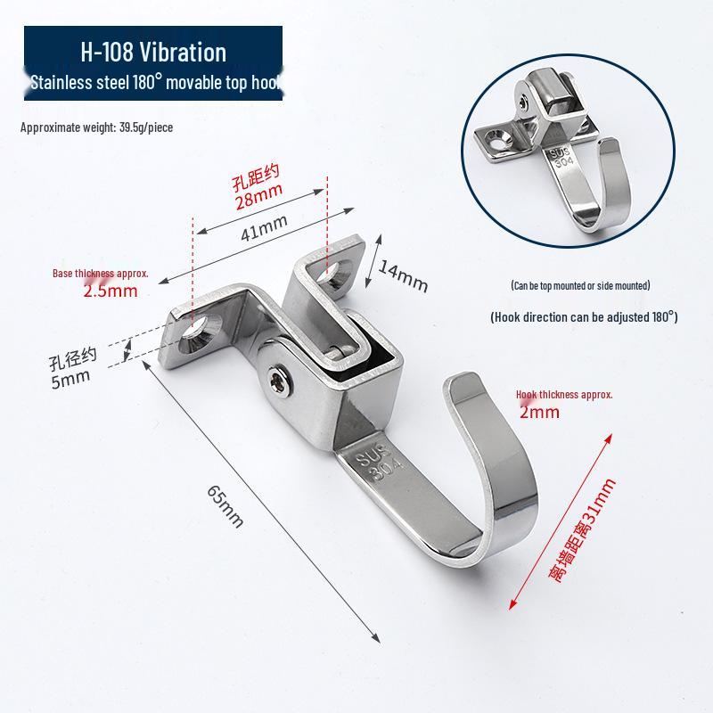 Stainless Steel Bathroom & Wardrobe Coat Hook