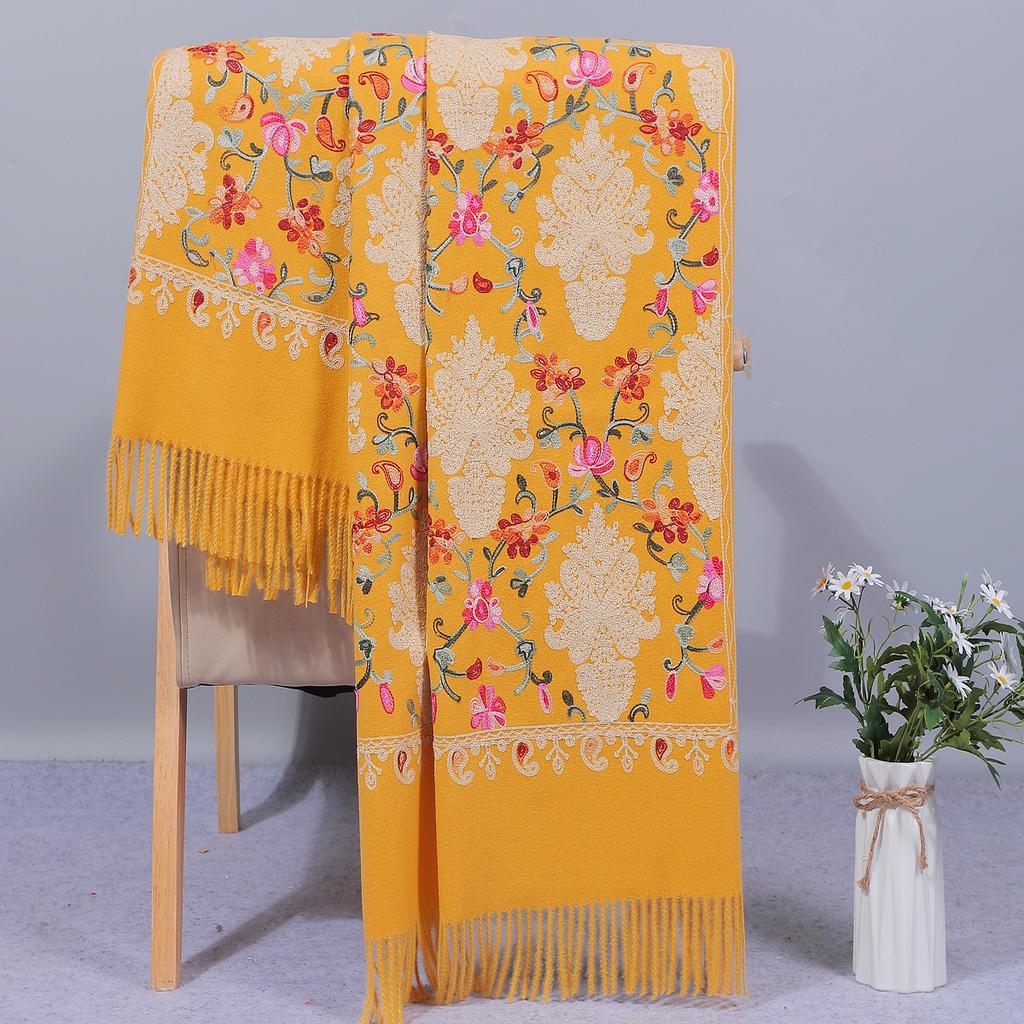 Autumn and Winter Red Scarf for Women, Spring and Autumn Embroidered Shawl, Gift for Mother, Wedding Dress, Cheongsam Outerwear, Wedding Banquet,