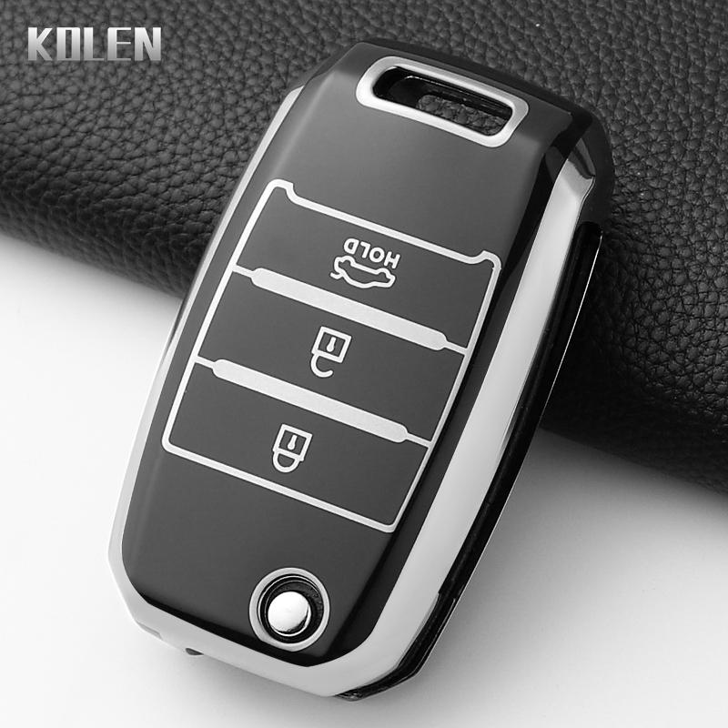 Fashion Tpu Car Folding Key Case Cover For Kia Rio 3 K2 Ceed Cerato K3 K5 Sorento Sportage Soul K4 Picanto Optima Forte Stinger