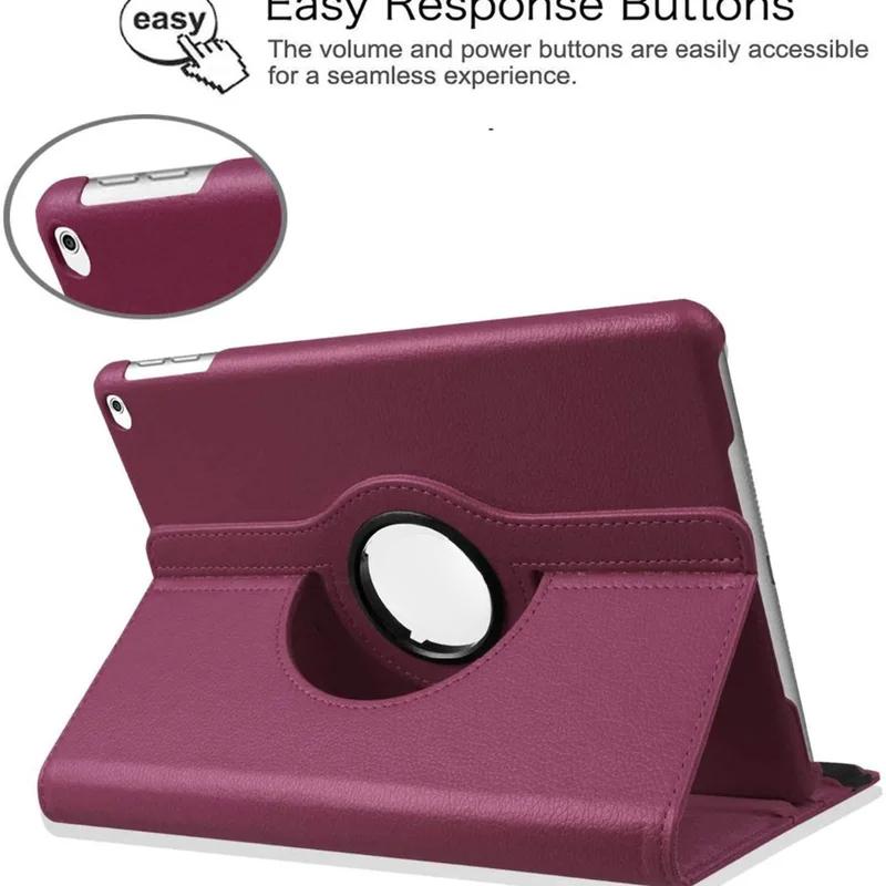 360 Rotation For iPad Case Air Pro MINI 3 4 5 6 7 10th 11th 12th Generation 10.9 10.2 11 12.9 13 Inch Leather Stand Tablet Cover