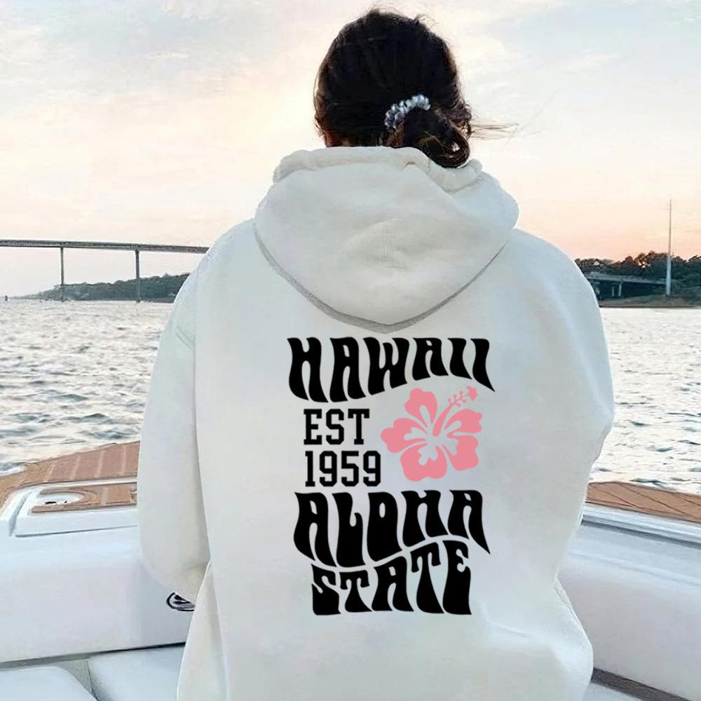 Aesthetic Hawaii Hoodie Aloha State Sweatshirt